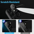 thumbnail image 5 of Xpression Camera Lens Protector for Samsung Galaxy S23 Tempered Glass Camera Lens Cover Back Screen Protector [Case Friendly] [Scratch-Resistant] [ Black ], 5 of 6