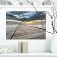 thumbnail image 1 of Coucher de Soleil à la Plage à Koh Samui, Thaïlande - Impression sur Toile de Pont Maritime, 1 of 3