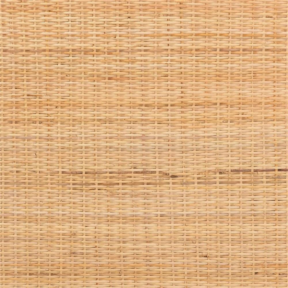 Baxton Studio Adelyn Rattan & Wood Queen Size Headboard in Brown
