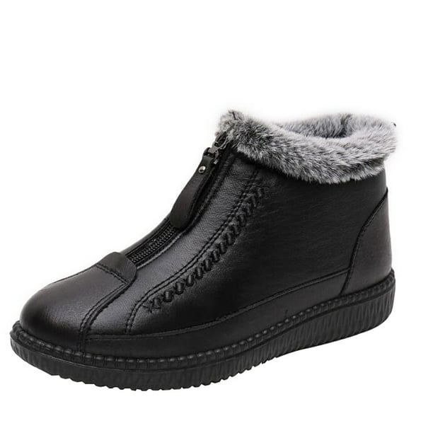 Womens Flatform Comfortable Snow Boots Warm Winter Lightweight