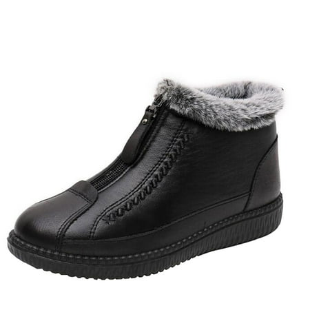 

Zedker Steel Toe Boots for Men Womens Booties and Ankle Boots With Arch Support Outdoor Women Snow Boots Round Toe Shoes Waterproof Slip On Casual Boots
