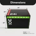 thumbnail image 3 of BalanceFrom Foam Plyometric Jump Box with 20”, 24”, and 30” Heights, 16 lbs, Multicolored, 3 of 11