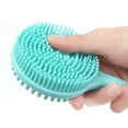 thumbnail image 6 of Double-Sided Shower Body Brush Silicone Long Handle Bathroom Wash Bathing Massage Back Exfoliating, 6 of 9