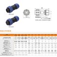 thumbnail image 4 of czcpp-SP21 Connecteur Circulaire Étanche 2 Broches Aviation 30A 12V Alimentation AC DC 21mm Connecteur Extérieur avec Capuchon pour BLUETTI AC200MAX AC300 EP500 RV, 4 of 4