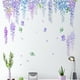 thumbnail image 4 of Hanging Vine Wall Decals Purple Plants Leaves Wall Stickers Flower Butterflies Wall Decor for Girls Women Bedroom Living Room, 4 of 5