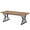 Walnut, variant on Resenkos End Table,Dining Table, Living Room Table,Wood Dining Table, Farmhouse 70.8" Kitchen Table for 6 People,Walnut & Black
