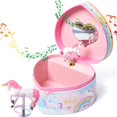 thumbnail image 1 of Joyero Jewelkeeper Music para niñas con unicornio giratorio, 1 of 6