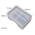 thumbnail image 1 of Moldes de silicona para fundición de resina, molde cuadrado y rectangular pequeño para arte de resina epoxi, tapetes para tazas DIY, kit de herramientas para tazas medidoras de resina(Blanco, 1 of 5