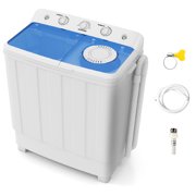 Auertech 28lbs Portable Washing Machine Compact Twin Tub Semi-Automatic Washer with Drain Pump