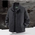 thumbnail image 2 of Jackets for Men, Men's Stand Collar Lightweight Casual Summer Jackets, Zip Front, Lightweight Multiple Pockets, Daily Wear Outdoor, 2 of 6