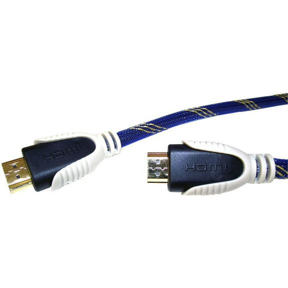 DYNAMODE High Speed HDMI Lead Male to Male, Braided, Gold Plated Connectors, 5m