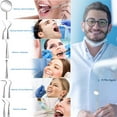 thumbnail image 2 of LNGOOR Professional Dental Tools Kit 6 Pcs Teeth Cleaning Tools Set Oral Care Kit with Tooth Pick, Dental Mirror, Tartar Scraper, Dental Probe, Dental Scaler, Dental Tweezer, 2 of 6