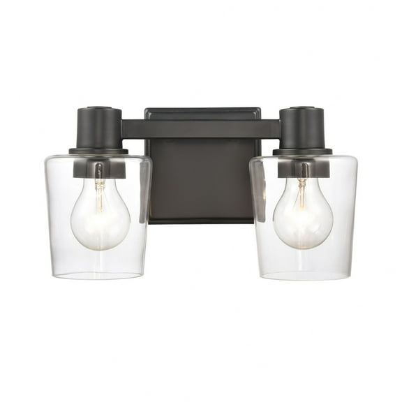 Elk Home 12-Inch Wide Celia Vanity Light, Transitional, Matte Black