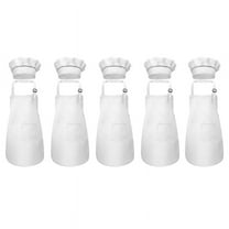 10-Piece Children's Apron and Chef Hat Set Adjustable Kitchen for Cooking Painting