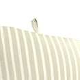 thumbnail image 4 of Jordan Manufacturing Sunbrella 74" x 22" Shore Linen Natural Stripe Rectangular Outdoor Chaise Lounge Cushion with Ties and Hanger Loop, 4 of 11