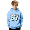 thumbnail image 2 of CAIXIA Boys Hoodies Size 10 12 6 7 Six Seven 6 7 Sweatshirt Long Sleeve Jumper 6, 7 Pullover for Teens Athletic Thermal Fuzzy Hooded 2026,Light Blue, 2 of 5