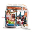 thumbnail image 3 of de accesorios para casa de muñecas 3D DIY Assemble Cafe Shop, escala 1:24, regalos de Navidad para perfke Miniaturas de casa de muñecas de bricolaje, 3 of 9