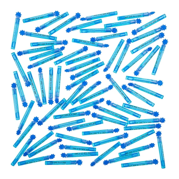 Fun Express Bulk 144 Pieces Mini Child Abuse Awareness Bubble Tubes
