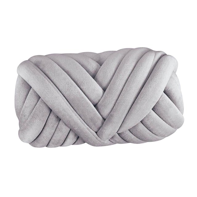 Baohd Chunky Yarn Knitting Arm Knit Soft Yarn 250G for DIY Rug Making Sweaters Light Gray