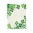 thumbnail image 5 of SPXUBZ St. Patrick's Day Throw Blanket,Shamrock Spring Irish Festival Lucky Clovers Leaves Soft Cozy Lightweight Blanket for Adults Kids, 5 of 7