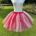 thumbnail image 4 of Yuanlong Womens Mini Skirts Elastic Waist Bow Detail Layered Tutu Skirts Summer Party Playful Cute Fashion Short Half Dress, 4 of 4