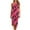 Hot Pink, variant on Birdeem Womens Sexy One Shoulder Ruched Bodycon Summer Sleeveless Draw Back Cutout Slit Wrap Party Cocktail Printed Dresses