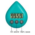 thumbnail image 2 of Cuenta regresiva electrónica con gota de agua temporizador digital LCD reloj despertador de estudio (verde) JShteea Libre de BPA, 2 of 9