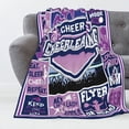 thumbnail image 3 of Yibo Cheer's Blanket for Girls Cheerleading Gifts Blanket Christmas Cheerleader's Flannel Blankets Teens Kids Bed Sofa Couch All Season Cozy Blanket Birthday Gifts, 3 of 5
