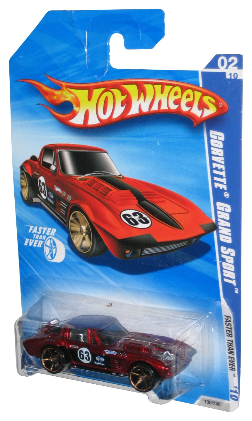 ミニカー Hot Wheels Speed Machines Corvette C6R Hot Wheels Speed Machines (2009) Red Corvette C6R Toy Car