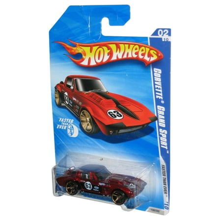 Hot Wheels Faster Than Ever '10 02/10 Red Corvette Grand Sport Car 130/240