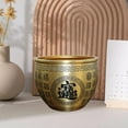 thumbnail image 6 of kowaku Brass Feng Shui Bowl Desktop Ornament Folk Figurine Luck Treasure Bowl Cornucopia Bowl for Restaurants Housewarming Gift Desk black engraving, 6 of 9