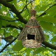 Natural Woven Bird House For Parrots Finches Bluebirds Owls Natural woven bird house for parrots finches bluebirds owls