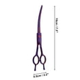 thumbnail image 4 of Unique Bargains Dog Grooming Scissors Ergonomic Handle Purple, 4 of 7