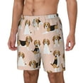 thumbnail image 2 of Gaeub Beagle Dog On Brown Mens Swim Trunks Stretch Beach Shorts Quick Dry for Men Swim Shorts Swimwear with Pockets- 3X-Large, 2 of 9