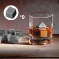 thumbnail image 2 of Whiskey Stones Gift Set Granite Chilling Stones Whiskey Rocks Reusable Ice Cubes Best Drinking Gift, 2 of 8