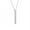 Silver 1, variant on Stronger Than The Storm Inspirational Quote Necklace Rose Gold Stainless Steel Bar Motivational Necklace with Gift Box
