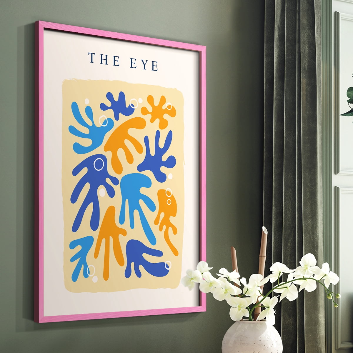 Matisse CCCIX in Pink Solid Wood 8 x 10 Framed Print