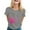 Grey, variant on Cancer Shirt Women Pink Ribbon Shirts Cancer Awareness Tee Cancer Survivor Crewneck T-shirts Short Sleeve Tops (Army Green, L)