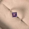 thumbnail image 1 of 925 SterlingSilver Handmade Certified 3ct Amethyst Stone EngaentRing US10, 1 of 3