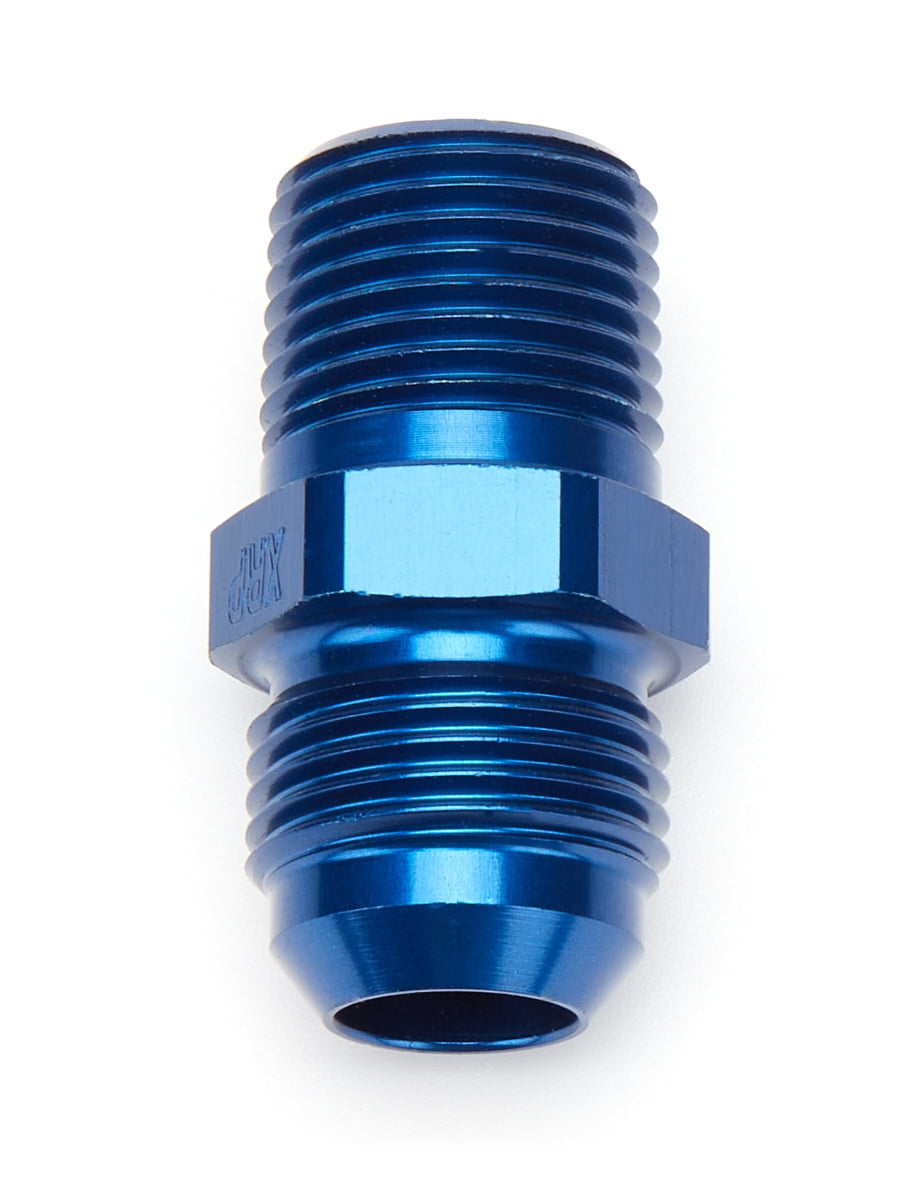 XRP 981610 Straight Fitting 10AN Male to 1/2in NPT Male Aluminum Blue Each
