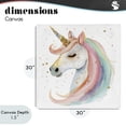 thumbnail image 4 of Stupell Industries Contemporary Gold Speckled Pastel Unicorn Canvas Art, 30 x 30, by Creative Studio, 4 of 8