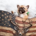 thumbnail image 3 of Pofeuu Deer American Flag Wall Print Puppy Blanket,Dog Blankets,Pet Blanket Cozy Cat Blankets for Indoor Cats, Fuzzy Pet Blanket for Kitten Doggy Dog Blankets-Medium, 3 of 8