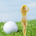 thumbnail image 3 of Bikini Mujer Golf Tees, Novedad Golf Tees  Golf Tee, Inicio Mujeres amarillo Zulema Titular de tee de golf, 3 of 8