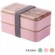 thumbnail image 1 of Bento Box Caja de almacenamiento de alimentos Accesorios de cocina Fiambrera rectangular de doble capa (18*11*10 cm) Rosa, 1 of 5