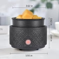 thumbnail image 2 of Wax Melt Warmer for Scented Wax,3-in-1Ceramic Wax Warmer Fragrances Candle Oils, Home Fragrance Burner,Electric Candle Warmer Perfect Christmas Gifts for Mom Women(Gree), 2 of 7