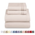thumbnail image 1 of Nestl Juego de Sábanas California King, Suaves Al Instante, Microfibra Suave con Bolsillo Profundo 4 Piezas, Color Crema Beige., 1 of 9
