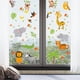 thumbnail image 1 of Animales de dibujos animados ventana se aferra, calcomanías de ventana, pegatinas decorativas de vidrio, pegatinas de ventana para niños, guardería, Macarena Pegatinas para ventanas, 1 of 6