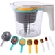 thumbnail image 1 of Tazas medidoras con cuchara medidora, taza medidora de 1000 ML con raspador, embudo y 6 cucharas medidoras para cocina JFHHH pequeña, 1 of 5