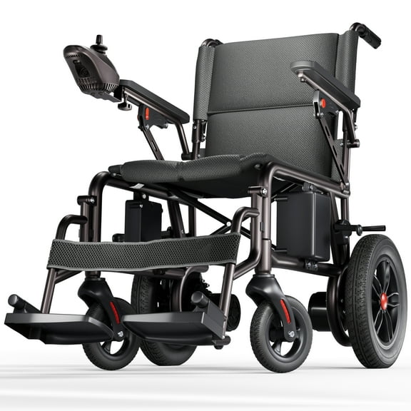 HomyKing Lightweight Electric Wheelchair for Adults - Foldable Travel Motorized Wheelchairs for Seniors, Folding Portable Wheelchair & Compact Fold Power Wheelchair