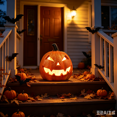 thumbnail image 5 of Pumpkin Decorations,Carved Jack‑O‑Lantern Pumpkin Decor, Hollow Out Artificial Pumpkin with Classic Face Cutouts, Halloween Decorations for Home,A, 5 of 5